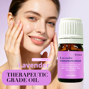 Aceite Esencial Puro de Lavanda Icesea para Masajes y Difusores, Cuidado Corporal y Revitalizador de la Piel, OEM/ODM - Product Image 1