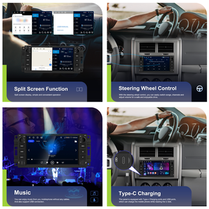 Estéreo para Auto Hikity 4+64G 7'' para <span class=keywords><strong>Chevrolet</strong></span> Chrysler Jeep Dodge, 4+64G, Carplay/Android Auto Inalámbrico, GPS, WiFi, Tipo-C, Tablero OEM - Product Image 3