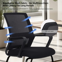 Chaise de bureau ergonomique en maille Yazhi – Design minimaliste moderne pour une assise confortable longue durée, idéale pour les étudiants en résidence