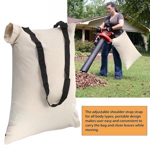 Mulcher Vacuum Leaf Storage Bag 48x70cm <b>Adjustable</b> Strap Home Use Plastic Filter Dust Collection Bag - Product Image 3