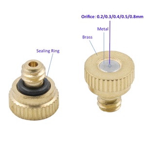 Low <b>Pressure</b> Mister Anti-Drip Fogging Spray Head Dust Control Sprinkler Mist Nozzles, Spray Atomizing Misting Brass Nozzles - Product Image 3