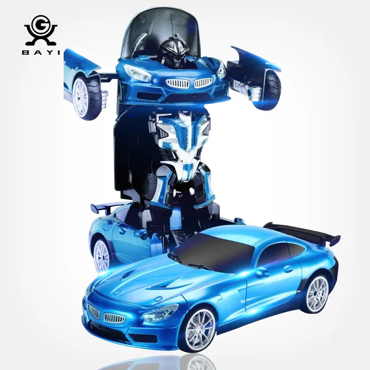 Hot sale China toy manufacturer rc deformation cars remote control robot toy car transformation robot car toy for kids