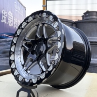 Jantes Deep Dish Beadlock forgées pour voitures, 15, 17, 18 pouces, 5X112, 5X120, 5X114.3, 6X135, 5X115, pour la course de dragster, compatibles avec toutes les voitures