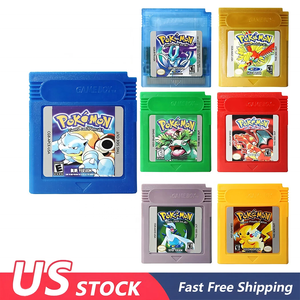 USA Stock Classique pour Pokemoned Game Boy pour GBC Cartouche Carte Or Jaune Argent Cristal <span class=keywords><strong>Bleu</strong></span> <span class=keywords><strong>Rouge</strong></span> <span class=keywords><strong>Vert</strong></span> Cartouche de Jeu - Product Image 2