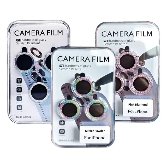 9H Tempered Glass Camera Lens to Protect Mobile Phone for iphone 17 15 Pro Max 14 Plus Easy Install Camera Lens Protect