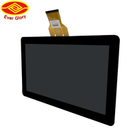 IP65 avant étanche 10 points de contact 15.6 pouces taille personnalisée Module d'affichage de panneau de verre à écran tactile capacitif
