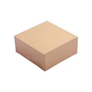 Caja de embalaje de regalo de papel grande kraft de caramelo de Navidad de nuevo diseño de alta calidad