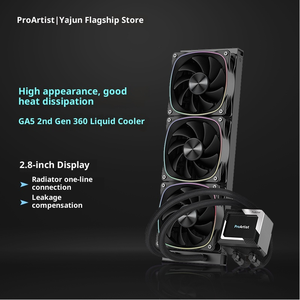 Yajun GA5 Second Generation 360 Integrated Water Cooling Radiator ATX Plastic Desktop <b>Computer</b> CPU Cooling ARGB <b>Fan</b> Stock ATX Fo - Product Image 2