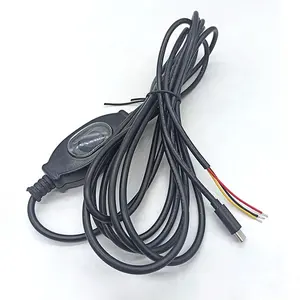 IP65 xx-204 waterproof switch extension cable with type c and bare wire connector