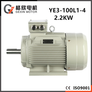 Motor de Inducción Eléctrico Trifásico Asíncrono de Baja Velocidad YE2-100L1-4 2.2kw 3HP 1460rpm, Generador de Corriente Alterna Trifásico - Product Image 1