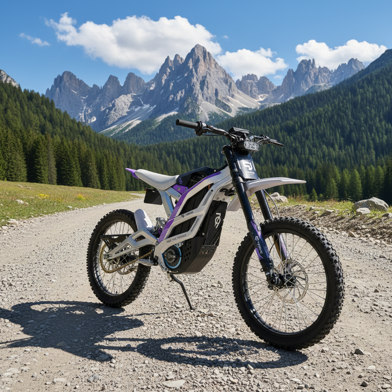 10000W Electric Racing Motorcycle with 72V