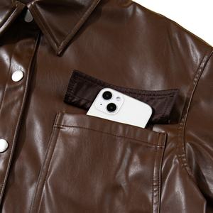 Chaqueta Casual de Mujer de Cuero Suave para Verano o Primavera, Venta al por Mayor Personalizada de Chaquetas para Mujer - Product Image 4