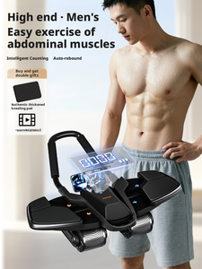 Rullo <span class=keywords><strong>Fitness</strong></span> Addominale in PVC a Quattro Ruote con Ritorno Automatico, Pieghevole e Portatile, Attrezzo <span class=keywords><strong>per</strong></span> Esercizi Domestici Unisex <span class=keywords><strong>per</strong></span> Allenamento Muscolare - Product Image 6