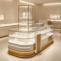 Vitrine à bijoux GZowin avec éclairage LED - Légère, durable, écologique, recyclable, imperméable, personnalisable, de haute qualité, portable
