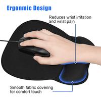 Grand tapis de souris de jeu noir personnalisé Style carré en silicone avec bords cousus antidérapants Tapis de bureau carré avec logo de l'usine