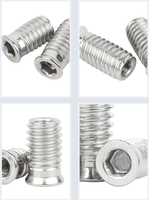 Écrous à insérer en acier inoxydable SS SUS 304, à filetage hexagonal, pour fixation interne et externe