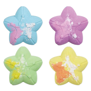 Bombes <span class=keywords><strong>de</strong></span> <span class=keywords><strong>bain</strong></span> hydratantes en forme d'étoile aux couleurs variées avec aromathérapie apaisante et expérience relaxante pour favoriser le sommeil et la méditation - Product Image 1