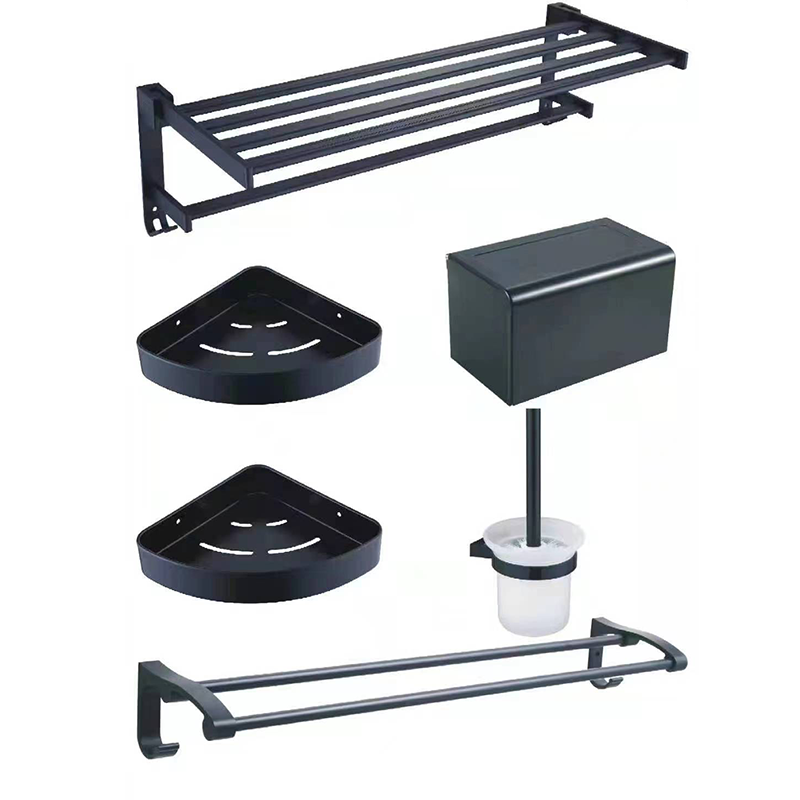 Modern Bathroom Accessories Set Aluminum 6