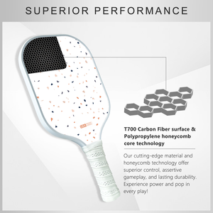 Pala de Pickleball Profesional Aprobada por la USAPA, Fabricada con Fibra de Carbono Cruda Texturizada T700 de 16 mm, Superficie Rugosa - Product Image 5