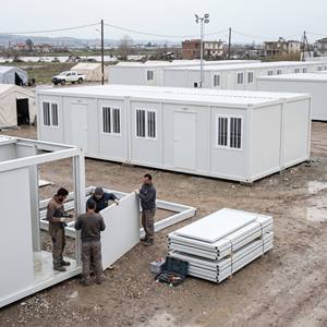 Maison préfabriquée TOPPRE, conteneur modulaire haute capacité pour logement d'urgence destiné aux projets d'aide humanitaire du gouvernement et des ONG - Product Image 1
