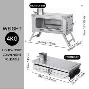 Chauffage rapide idéal, voyagez efficacement, professionnel, directement sur les poêles, design pliable - Product Image 2