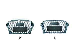 Red central RS3 modificada S3 para <span class=keywords><strong>Audi</strong></span> <span class=keywords><strong>A3</strong></span>, rejilla de parachoques delantero celular mejorada, Material ABS - Product Image 5