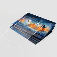 Impression de motifs personnalisés, panneau acrylique transparent de 2 mm, 4 mm, 6 mm pour l'affichage de contenu festif, panneau mural avec film