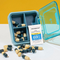 69% 8g contrôle de l'humidité chimique Agent auxiliaire fibre déshydratant carte fibre végétale naturelle carte 2 voies humidité Pack sac