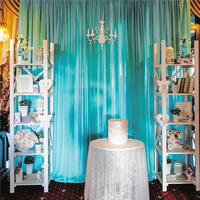 Voile de fenêtre extérieure, voile de scène de mariage, décoration de fond de scène de mariage, voile de décoration de mariage, rideau de mariage