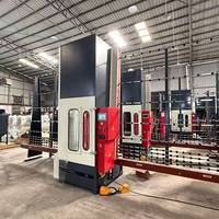 Machine de sablage vertical automatique CNC pour le traitement du verre décoratif dépoli sans poussière CE