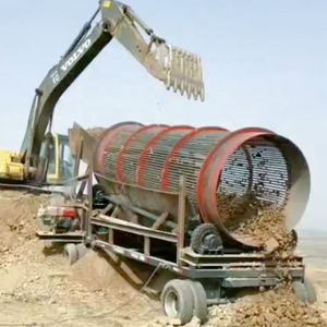 Китайский мобильный роликовый экран, вибрационное Глиняное сито, барабанный пескосепаратор для горных работ, Пескоструйный экран, бесшумный - Product Image 4