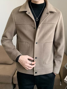 Blazer da Uomo Autunno 2025, Giacca Monopetto con Risvolto a Revers, Vestibilità Slim, Abbigliamento Professionale da Ufficio, <span class=keywords><strong>Cappotto</strong></span> Formale - Product Image 5