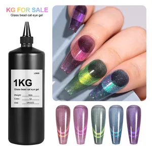 Caixuan Glass Bead Cat Eye Gel High Quality UV Gel Polish Wholesale 1kg/5kg