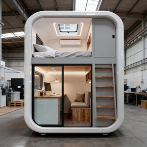 Casa Prefabricada Portátil de 2 Pisos |   Unidad de Vivienda Modular Completamente Amueblada |   Casa Prefabricada para <span class=keywords><strong>Airbnb</strong></span> y Trabajo Remoto - Product Image 2