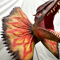 Tête de dinosaure réaliste personnalisée, montée au mur, tête de T-rex animatronique pour prendre des photos