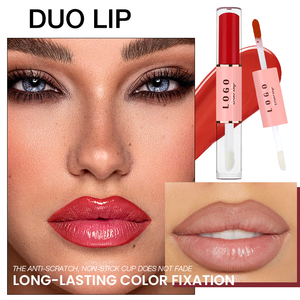 OEM/ODM 24h Wear Waterproof Smudge Resistant Kiss Proof Peel Off <b>Lip</b> Color Hydrate Shine Dual Head <b>Lip</b> Gloss <b>Lip</b> Oil - Product Image 5