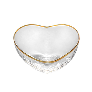 Bol en verre japonais d'amour en or, motif marteau créatif, tasse en <span class=keywords><strong>forme</strong></span> de cœur, <span class=keywords><strong>assiette</strong></span> en verre, 1 pièce - Product Image 6