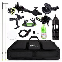 Kit de pêche universel pour arc à poulies composite - Sac d'accessoires, tête de tirage, amortisseur de chocs pour flèche