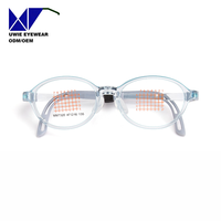 Monture de prescription ovale personnalisée OEM EMS&Silicone, anti-lumière bleue, pour enfants et adolescents, taille 47-16-135, avec logo et emballage personnalisés
