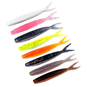 WEIHE – leurre de pêche souple bionique réaliste <span class=keywords><strong>en</strong></span> <span class=keywords><strong>plastique</strong></span>, appât à queue fourchue, Double couleur, 6cm, 1.5g, 8 couleurs - Product Image 5