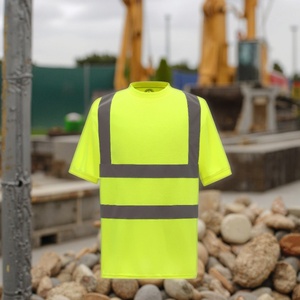 Vêtements de sécurité pour chantier, séchage rapide, été, t-shirt réfléchissant à manches courtes et combinaison de travail, vente en gros - Product Image 6