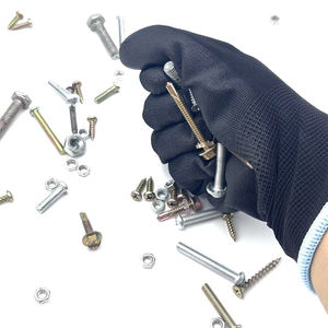 قفازات أمان عالية الجودة مقاومة للتآكل خفيفة الوزن مصنوعة من البوليستر المطلي بالبولي يوريثين للحماية اليومية - Product Image 4