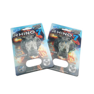Hot Selling Hochwertige Rhino <span class=keywords><strong>Male</strong></span> Enhancement Pills Verpackung 69 24k Card Display Box Verpackung Rhino Capsule Box Verpackung - Product Image 3