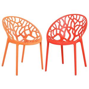 Muebles de Restaurante, Silla de Plástico con Orificios, Mobiliario Apilable para Jardín, Patio, Mimbre - Product Image 1