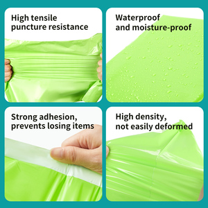 Bolsa de correo de baja presión de color verde claro RUIQI, bolsa de embalaje de polietileno, bolsa desechable Expre, bolsa de embalaje para tienda en línea - Product Image 2
