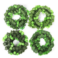 Sen Masine ornement de jardin 100 feuilles/paquet vert Faux vigne faux lierre feuilles guirlande artificielle pour la décoration de la maison de mariage