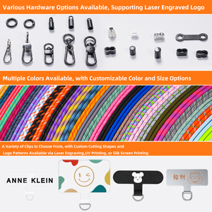 <strong>Custom</strong> Universal Nylon Crossbody Cellphone <strong>Strap</strong> With Hanging Rope Logo Customizable <strong>Mobile</strong> Phone Lanyard - Product Image 3