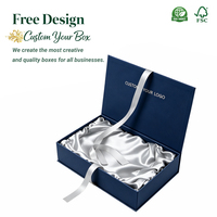 Cartes d'emballage pour pinces à cheveux et boîtes pour épingles à cheveux, coffret cadeau de luxe haut de gamme avec éponge, ruban personnalisé écologique 2 mm