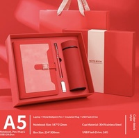 Set de Regalo Corporativo Personalizado, Taza de Vacío de Lujo, Cuaderno, Kits Ejecutivos, Set de Regalo Promocional Empresarial con Caja, Regalo Conmemorativo