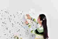 Carreaux muraux hexagonaux autocollants en PVC Elf, mosaïque hexagonale à coller, autocollant mural imperméable, motif bois marbré, panneau mural